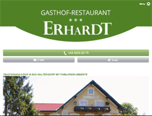 Tablet Screenshot of gasthof-erhardt.at